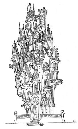 Замок в графике