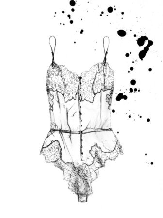 Нарисованное нижнее белье