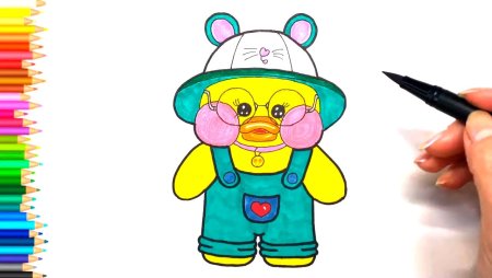 Уточка лалафанфан для срисовки