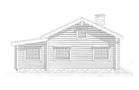 Эскиз деревянного дома