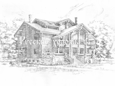 Эскизы деревянных домов