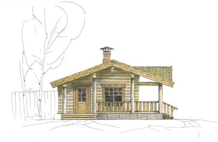Эскиз сруба