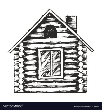 Изба рисунок