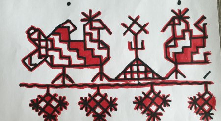 Эскиз русской народной вышивки