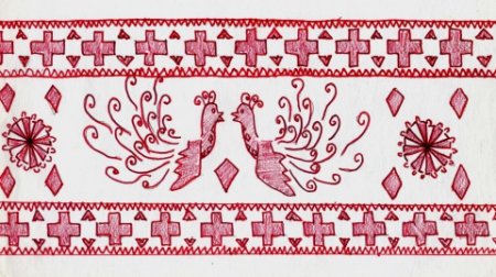Русская народная вышивка изо 5