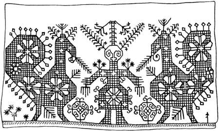 Карельский орнамент птицы