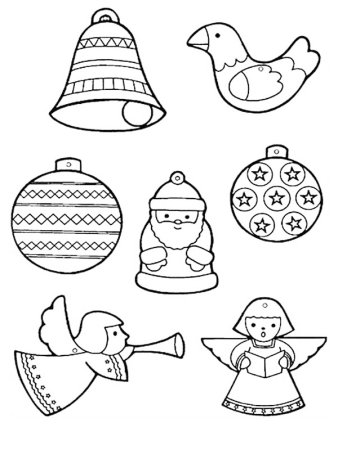 Новогодний шар раскраска