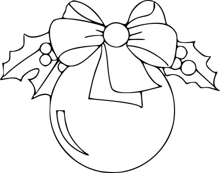 Новогодний шар раскраска