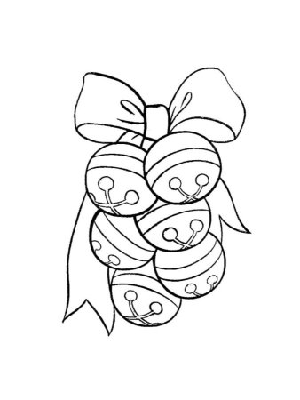 Елочные игрушки раскраска