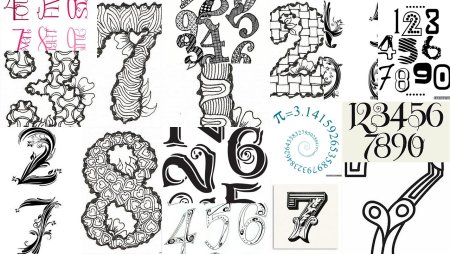 Красивые цифры для татуировок