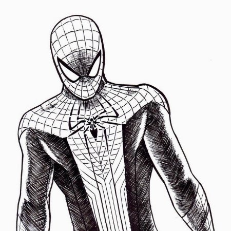 Спайдер Мэн срисовка