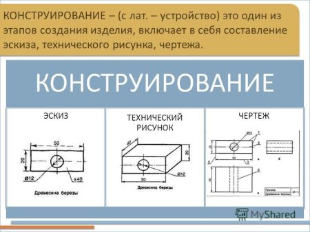 Конструирование изделия из древесины