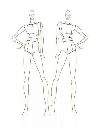 Модели для рисования одежды