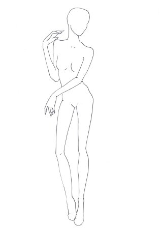 Фигура для рисования одежды