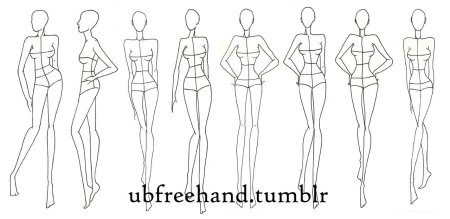 Модели для рисования одежды