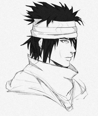 Саскэ Утиха карандашом