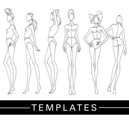 Набросок женской фигуры