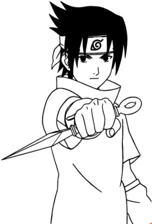 Саскэ Утиха раскраска