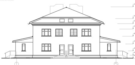 Эскиз фасада здания