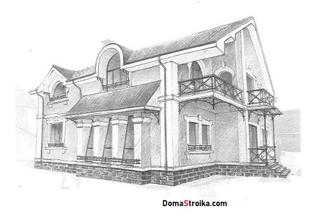 Набросок коттеджа