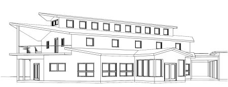 Школа набросок здание