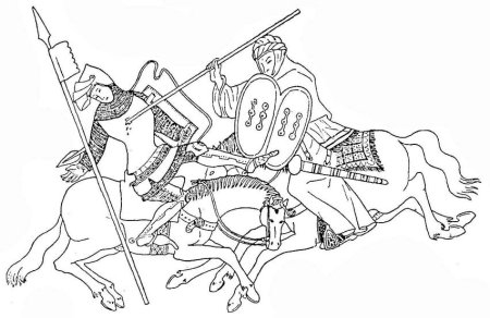 Куликовская битва чёрно белое