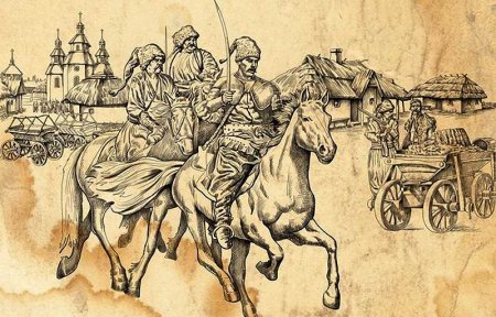 Запорожские казаки гравюра