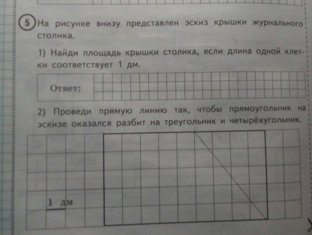 На рисунке представлен эскиз крышки журнального столика