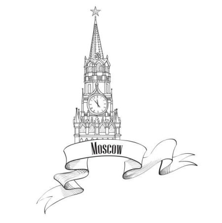 Кремль контур