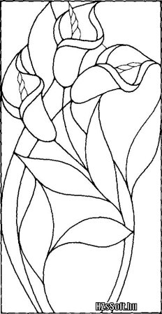 Витраж раскраска