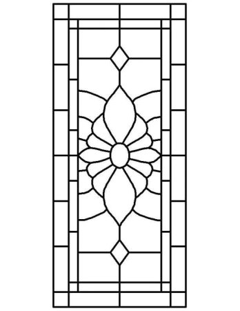 Витраж раскраска для детей