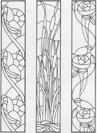 Трафареты для витражной росписи по стеклу