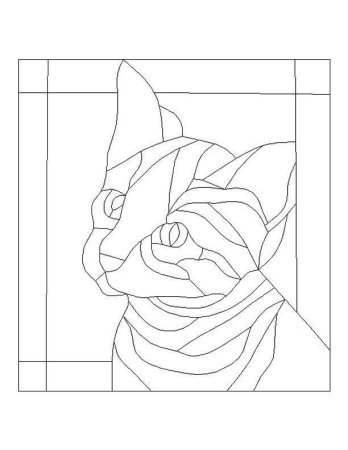 Эскиз витража рисунок