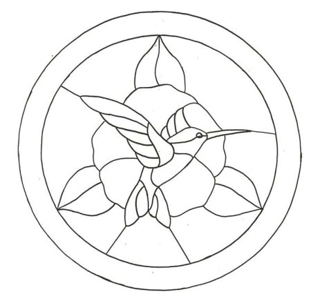 Трафареты для витражной росписи по стеклу