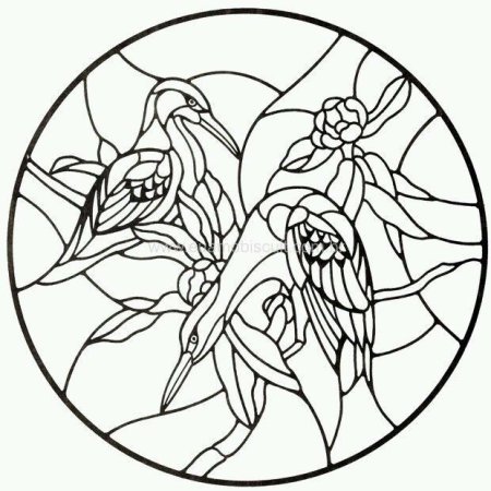 Эскизы для витража на стекле