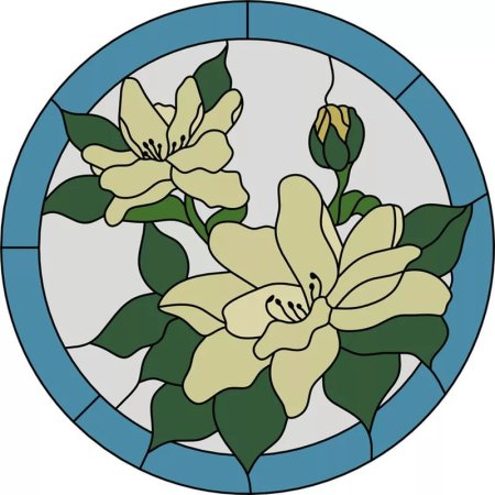 Трафареты для витражной росписи по стеклу