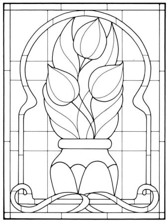 Витраж узор