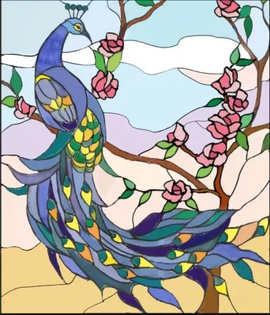 Схемы для витражной росписи