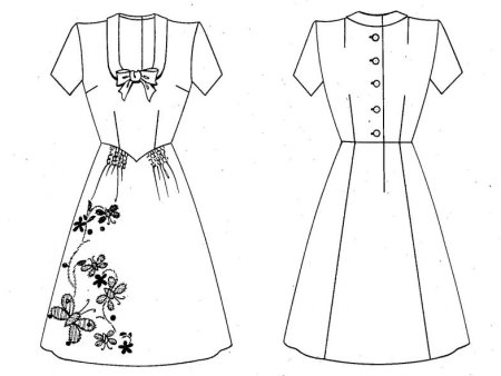 Фасоны платьев для рисования