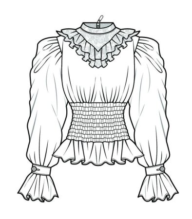 Эскиз блузки