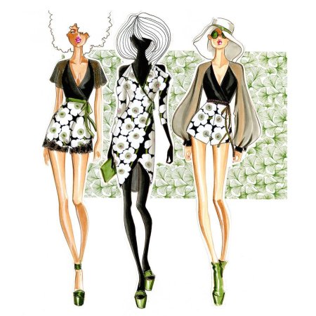 Фэшн эскизы