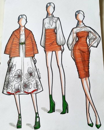 Коллекция одежды эскизы