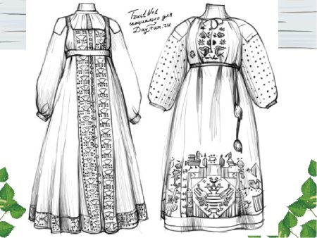 Русский народный костюм рисунок