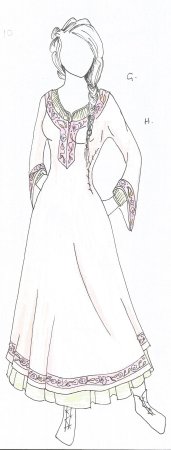 Эскизы одежды русский стиль