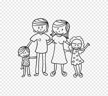Семья рисунок карандашом