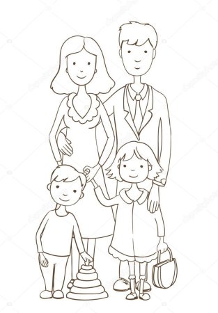 Семья рисунок