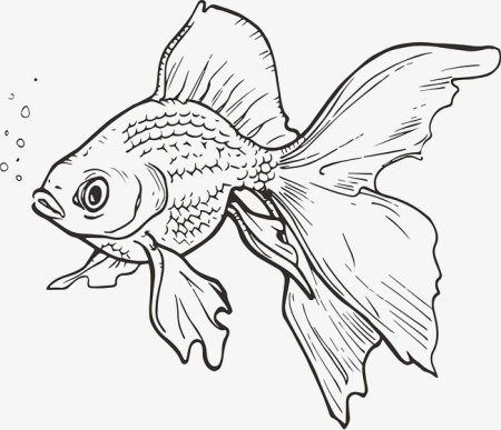 Рыбка карандашом