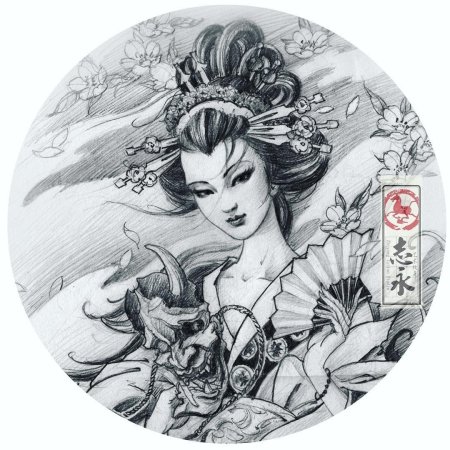Карп кои risunki tatu
