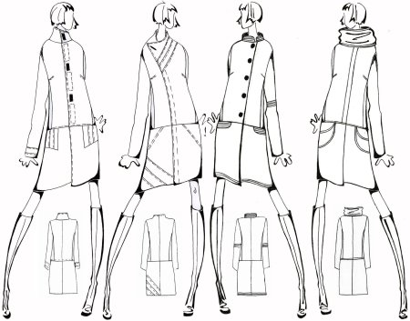 Эскиз модели для одежды