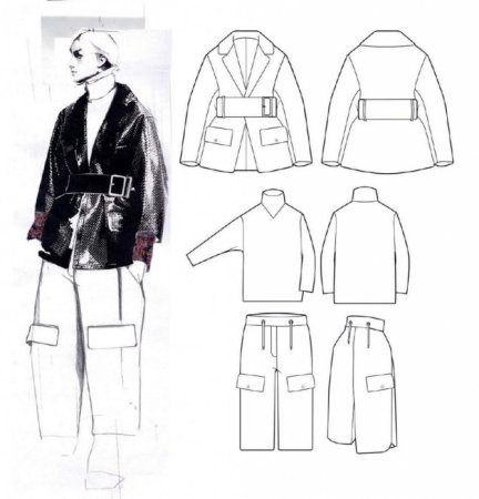 Технический рисунок одежды на производство